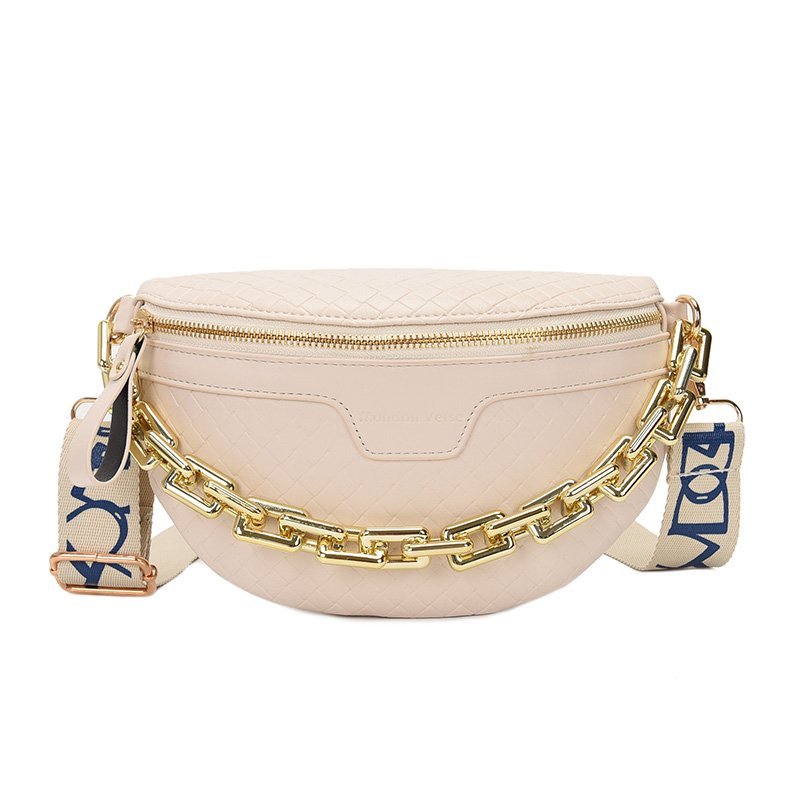 Luxury Women's Fanny Pack High Quality Waist Bag Thick Chain Shoulder Crossbody Chest