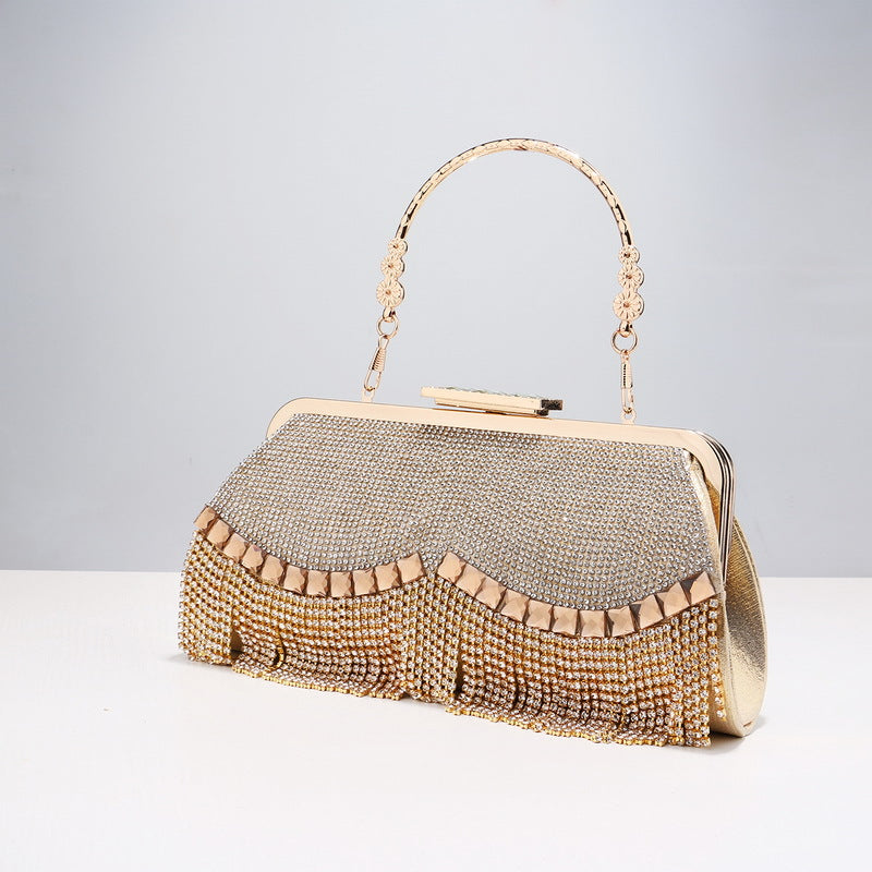 High End Fringed Evening Bag