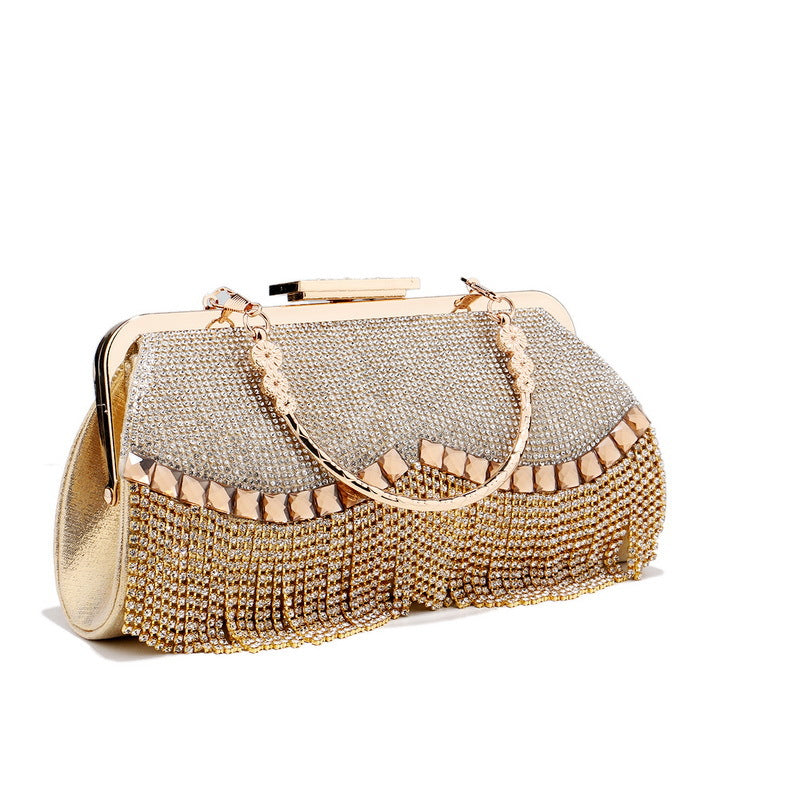 High End Fringed Evening Bag