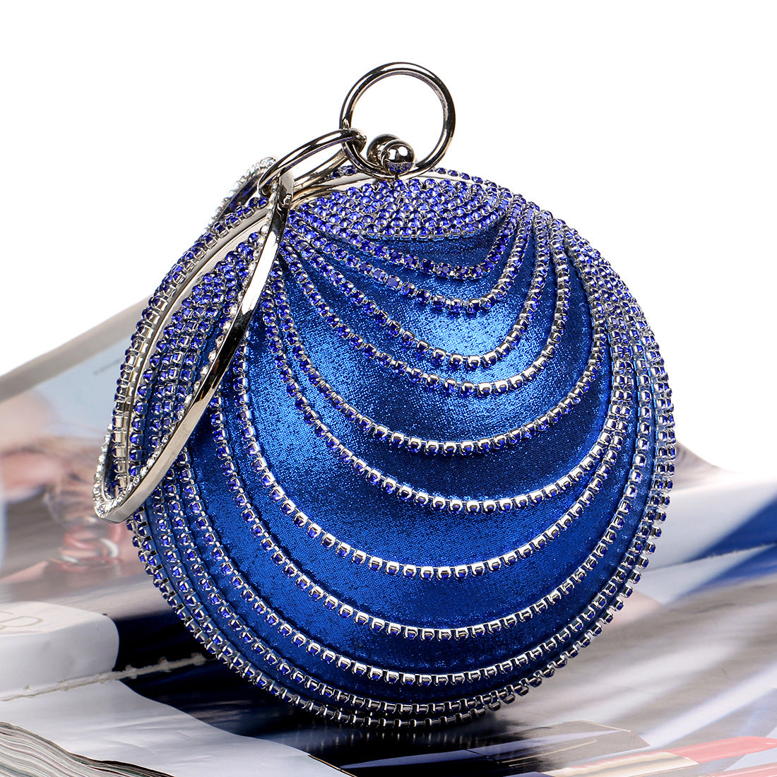 Round Evening Bag Ladies Banquet Bag Hand-nominated Lady Dress Versatile Evening Bag