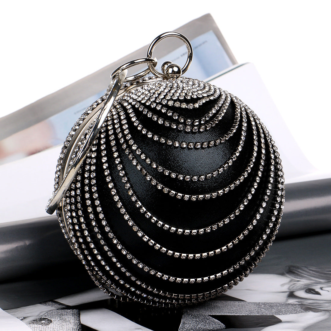 Round Evening Bag Ladies Banquet Bag Hand-nominated Lady Dress Versatile Evening Bag