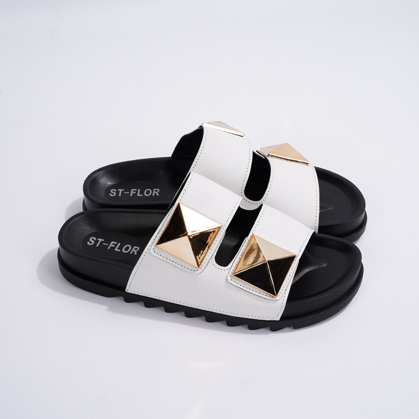 Casual Double Button Thick Bottom Sandals