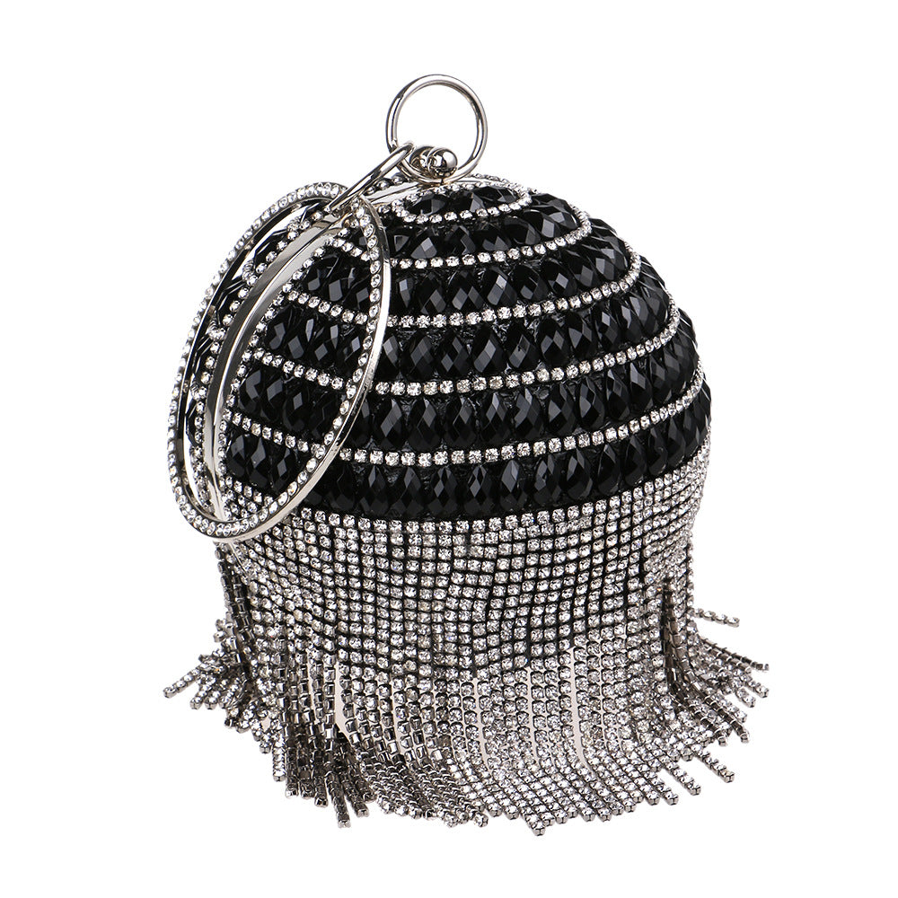 Fringe Evening Bags Ladies Fashion Ball Round Tote Bag Banquet Dress Evening Bags