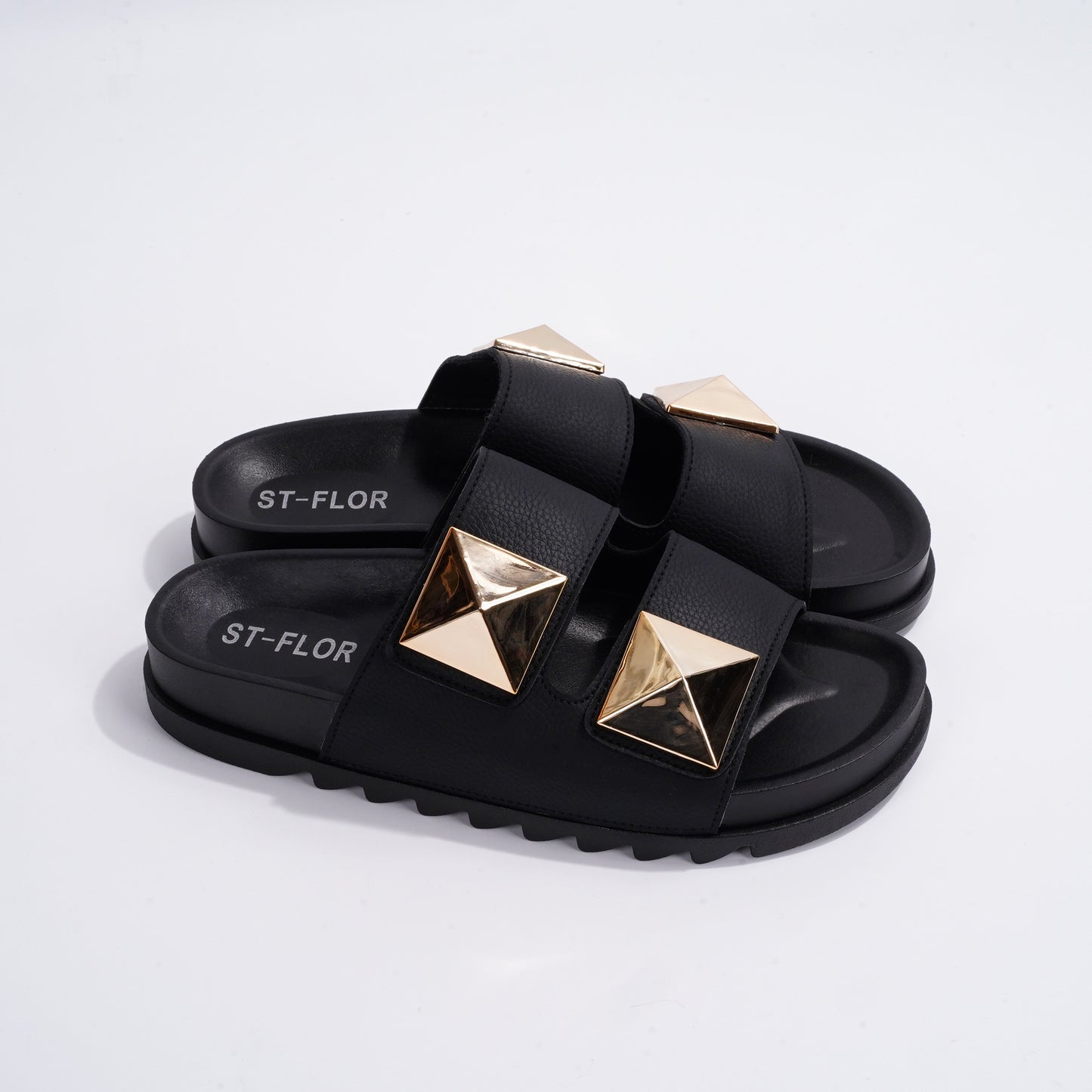 Casual Double Button Thick Bottom Sandals