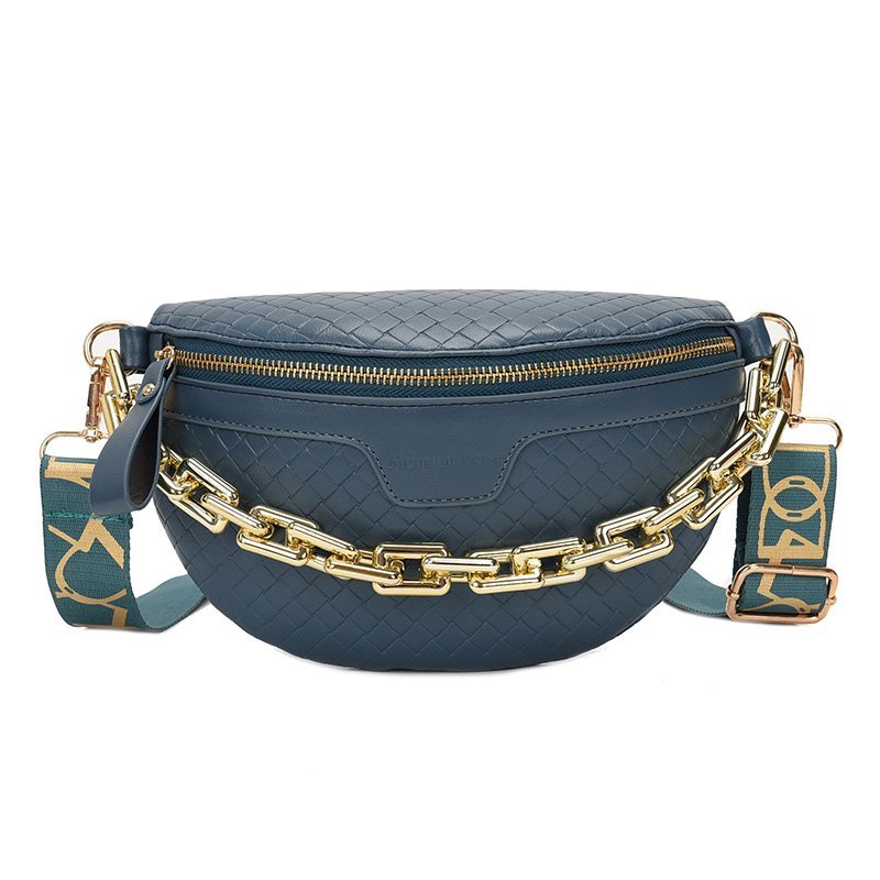 Luxury Women's Fanny Pack High Quality Waist Bag Thick Chain Shoulder Crossbody Chest