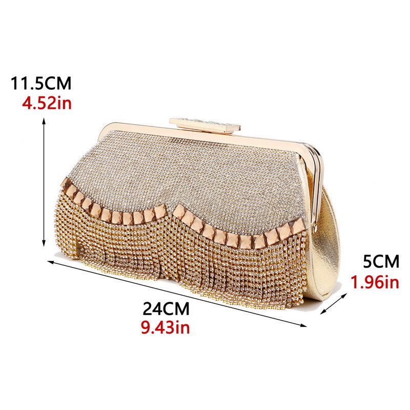 High End Fringed Evening Bag