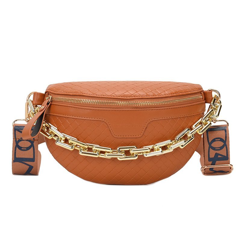 Luxury Women's Fanny Pack High Quality Waist Bag Thick Chain Shoulder Crossbody Chest