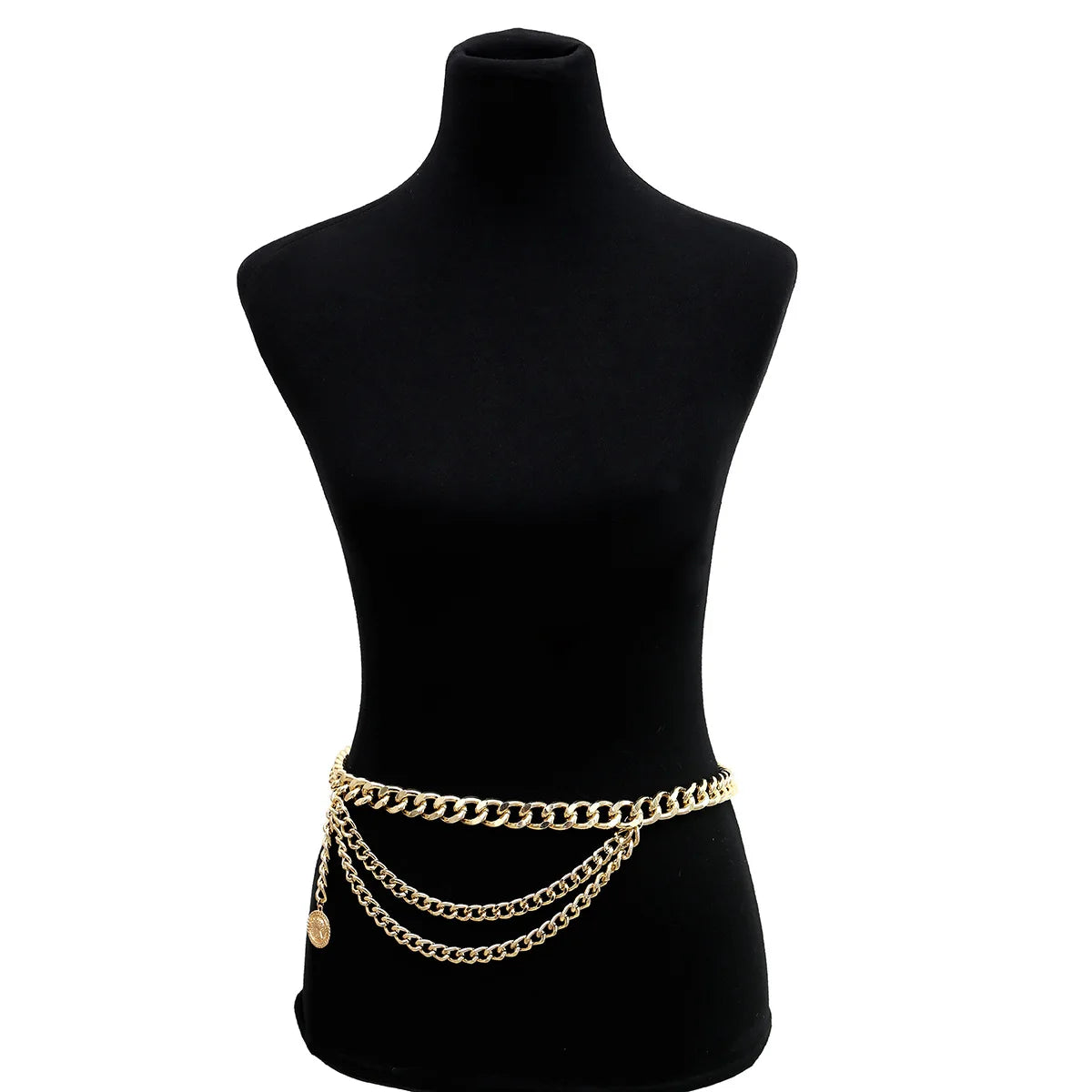 Tassel Gold Chain Belt For Women Designer Brand Luxury Punk Fringe